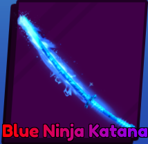 Blue Ninja katana