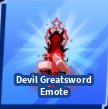 Devil GreatSword Emote