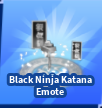 Black Ninja Katana Emote