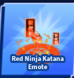 Red Ninja Katana