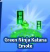 Green Ninja Katana Emote