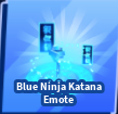 Blue Ninja Katana Emote