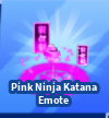 Pink Ninja Katana Emote