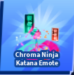 Chroma Ninja Katana Emote