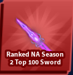 Ranked NA Season 2 Top 100 Sword