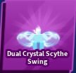 Dual Crystal Scythe Swing Emote